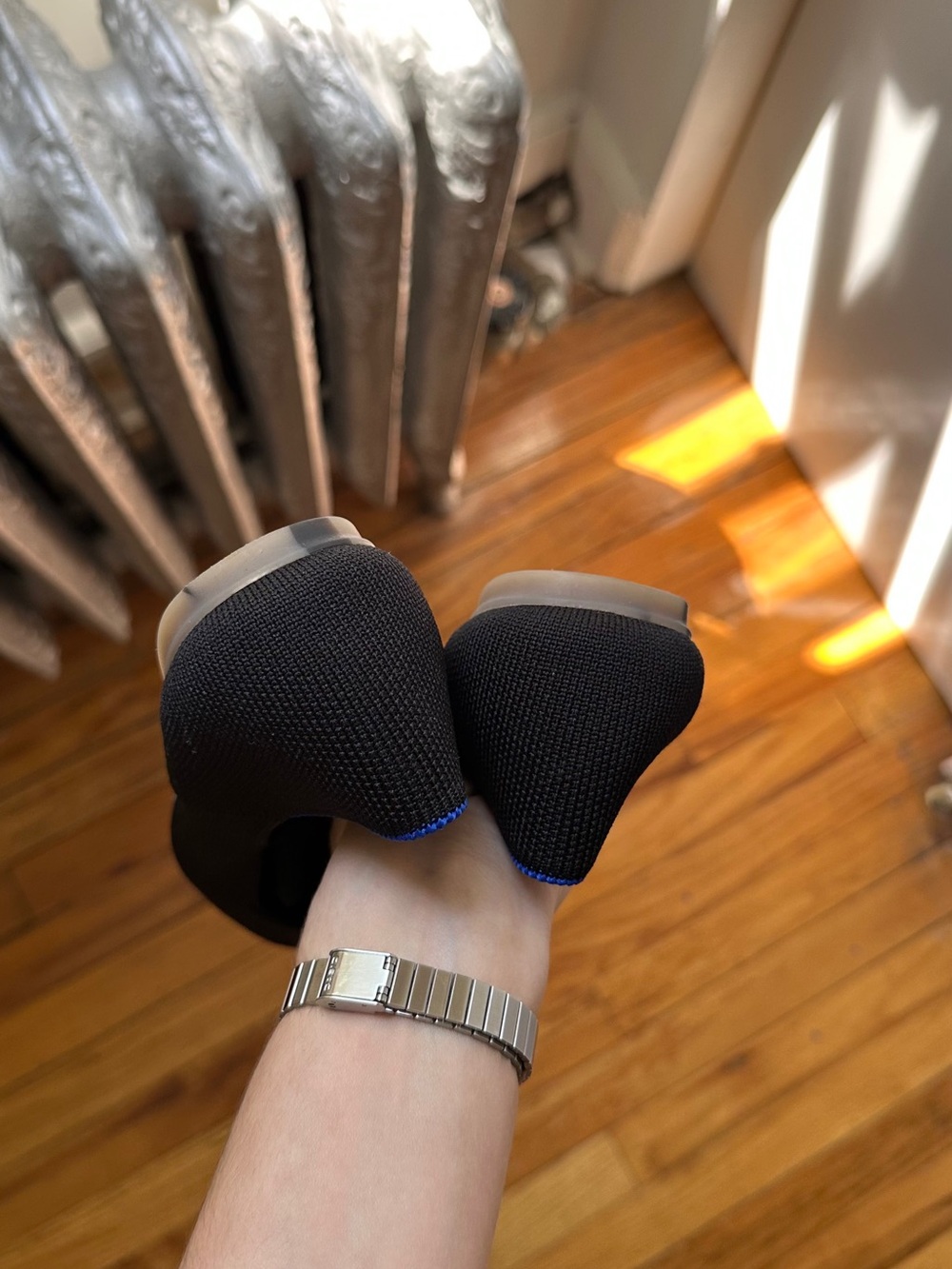 (Worn once) Size 7.5 black ballet flats - Rothy’s Black The Square Mary Jane - Picture 9 of 10